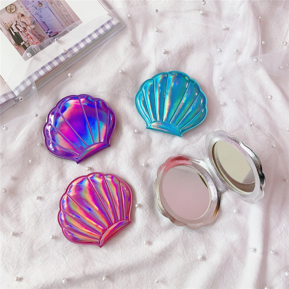 Simple Style Shell Plastic Mirror 1 Piece display picture 2