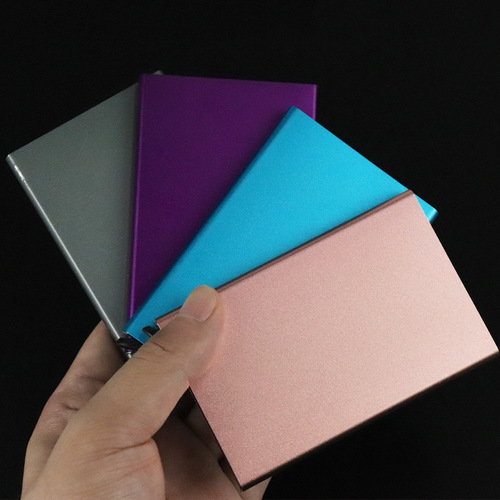 Automatically popping credit card box, name card box, metal aluminum card holder, anti-static, anti-magnetic RFID card holder