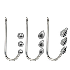 Metal Anal Threaded Butt Hook, Anal Plug Enlarger Toy—Adult Sex Toy & Erotic Accessory, Amazon Bestseller for International Trade