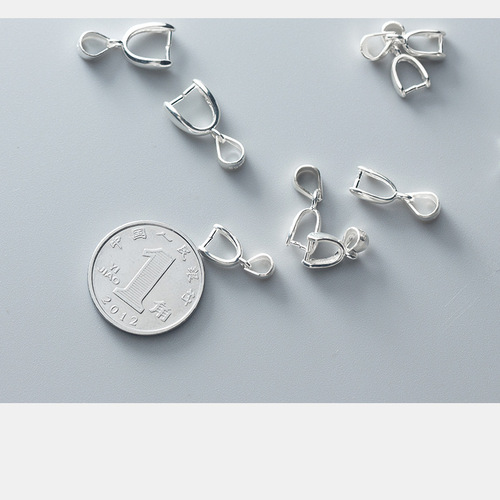 S925 silver melon seed buckle jade buckle pendant buckle jade buckle clip buckle head clip buckle DIY accessories wholesale S0146