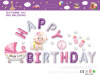 Children's balloon, cartoon set, decorations with letters, layout, new collection, Birthday gift