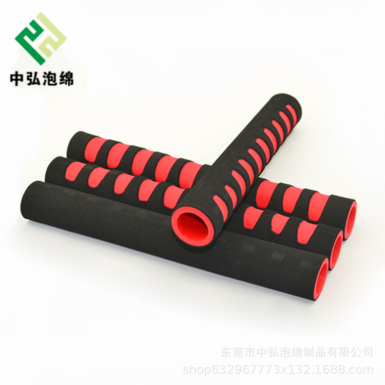 厂家供应 橡塑橡胶手把套 双色胶棉NBR海绵手把套 橡塑管