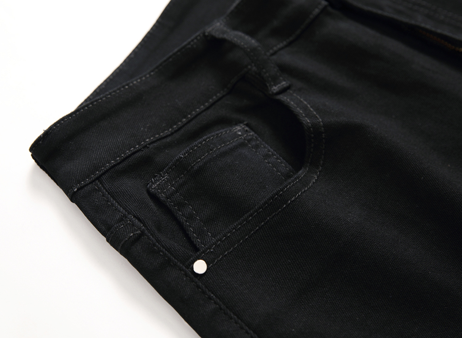 boy 2025 Black Jeans Men Stretch High Quality Cross-border Men's Pants Brand Trendy Ripped Design_viptrois.com
