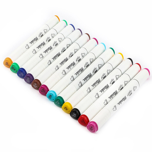 Painted design animation oily color double-headed marker pen primary school student watercolor pen art painting graffiti marker pen