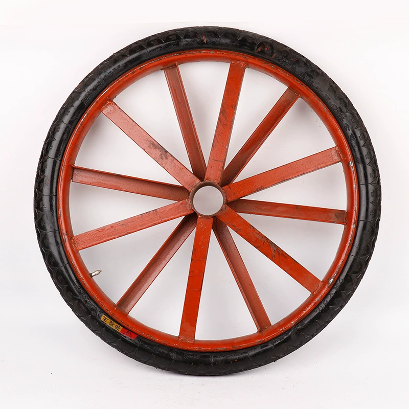 Factory-supplied industrial pneumatic caster for construction mining rubber inflatable wheel 26-inch wheel