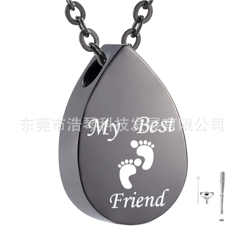 AliExpress популярный Европейский и американский Персонализированный Кулон в наличии, оптовая продажа, ожерелье из пепла, можно открыть, подвеска в форме капли