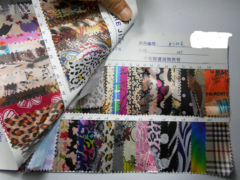 现货75D无弹力色丁印花布料 有光马来色丁印花50D 家居服服装面料