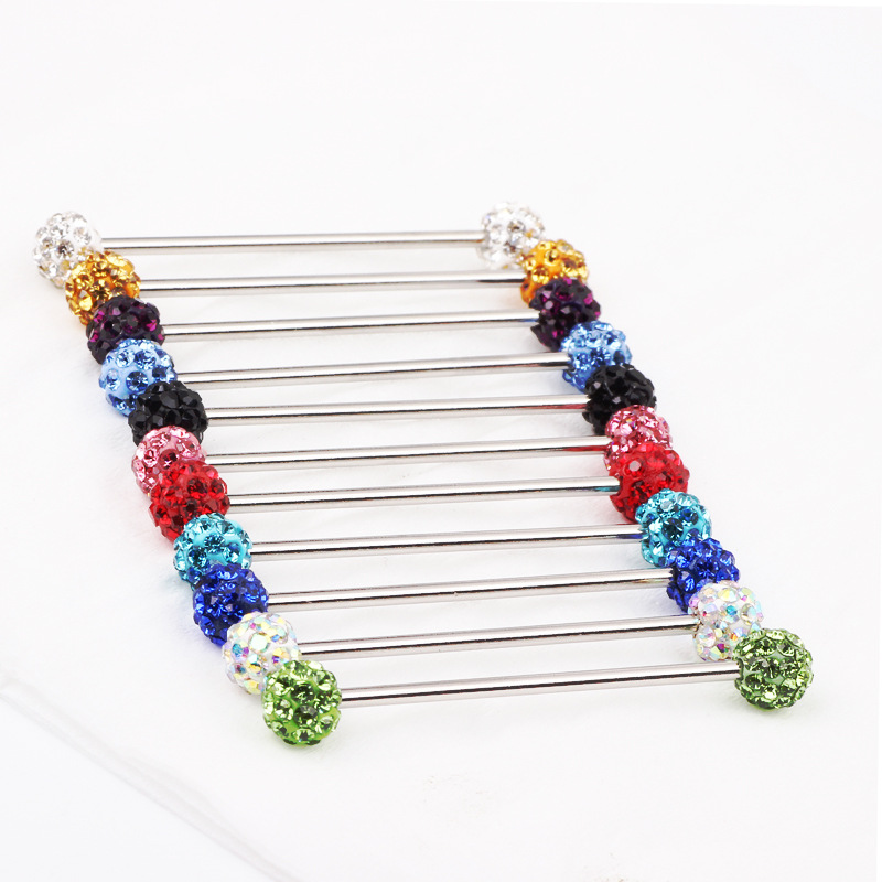 Pointed titanium steel lip stud product view