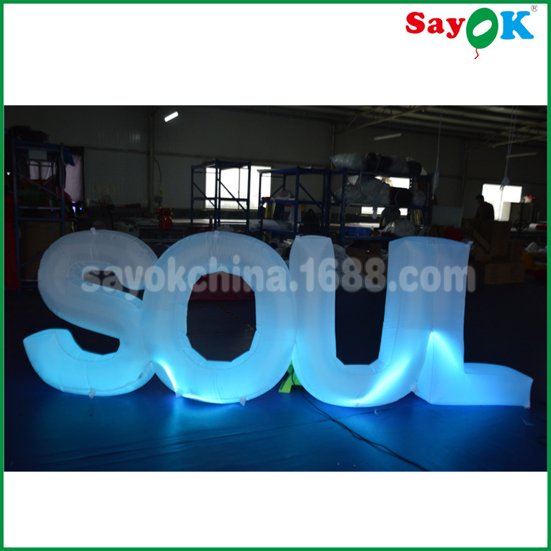 厂家直销 创意广告活动推广LED灯发光字母气模 婚礼love字母定制