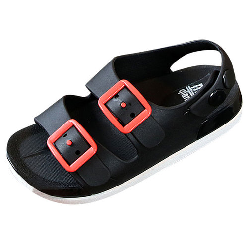 Summer New Children's Sandals for Boys Students, Beach Shoes, Plain Color, Suitable for Middle and Large Children, Soft Sole, Non-Slip, Male Cooling Sandals