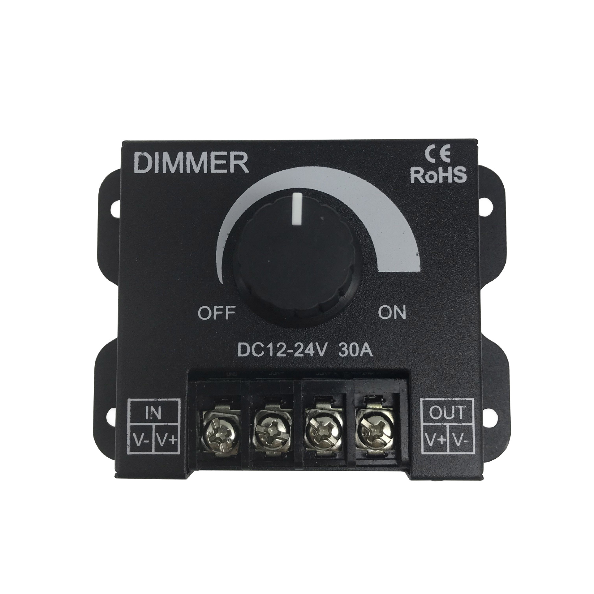 LED Single-tone dimmer Amazon ebay Explosive money 12V Light Bar Light belt knob Dimmer 30A