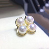 Earrings from pearl, accessory handmade, silver 925 sample