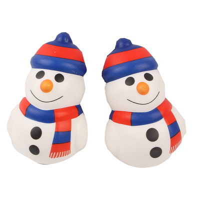 新品squishy pu慢回弹全印雪人 圣诞节系列  玩具礼品工厂发货|ru