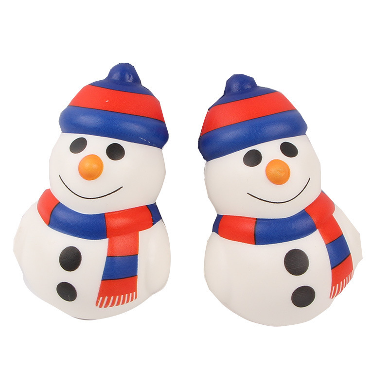 新品squishy pu慢回弹全印雪人 圣诞节系列  玩具礼品工厂发货|ru