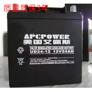 美国艾佩斯＜APC＞12V24AH 铅酸蓄电池UPS电池 免维护 阀控