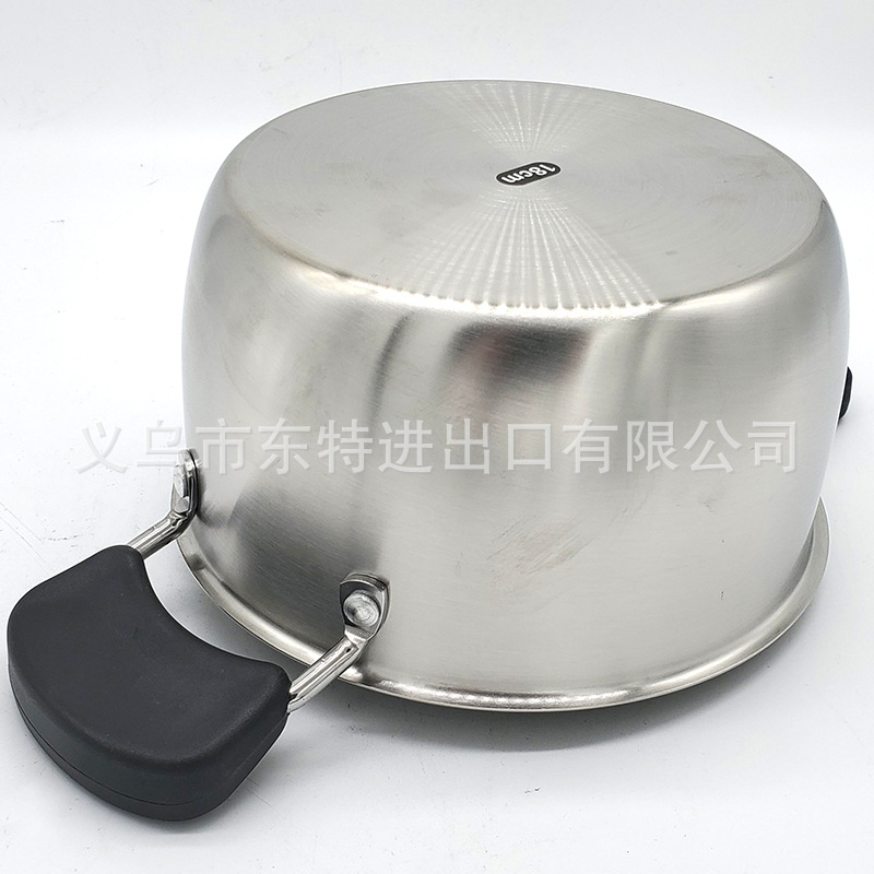 Factory direct sales of 4-piece sets of stainless steel soup POTS, 18-24cm sets, for export. Household multi-purpose soup POTS and gift POTS detail image 8