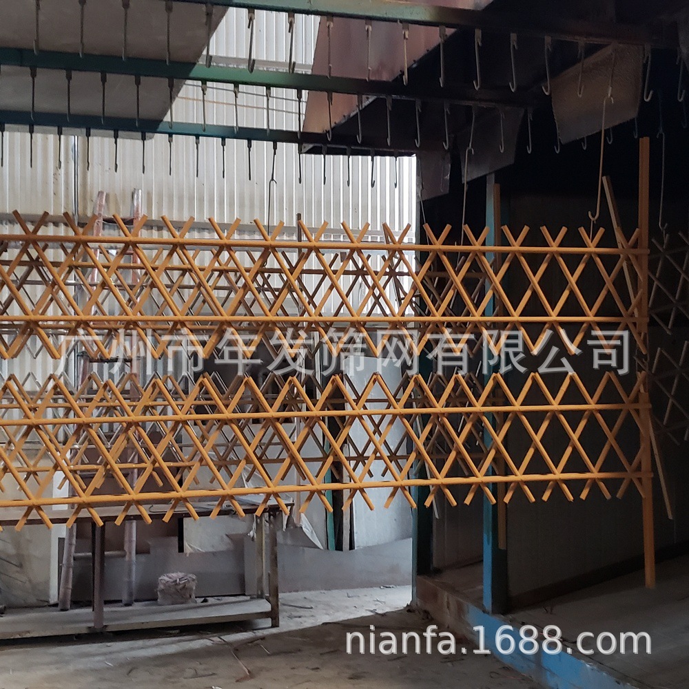 现货批发不锈钢绿化围栏 小区花园竹子隔离栏 菜地护栏厂家