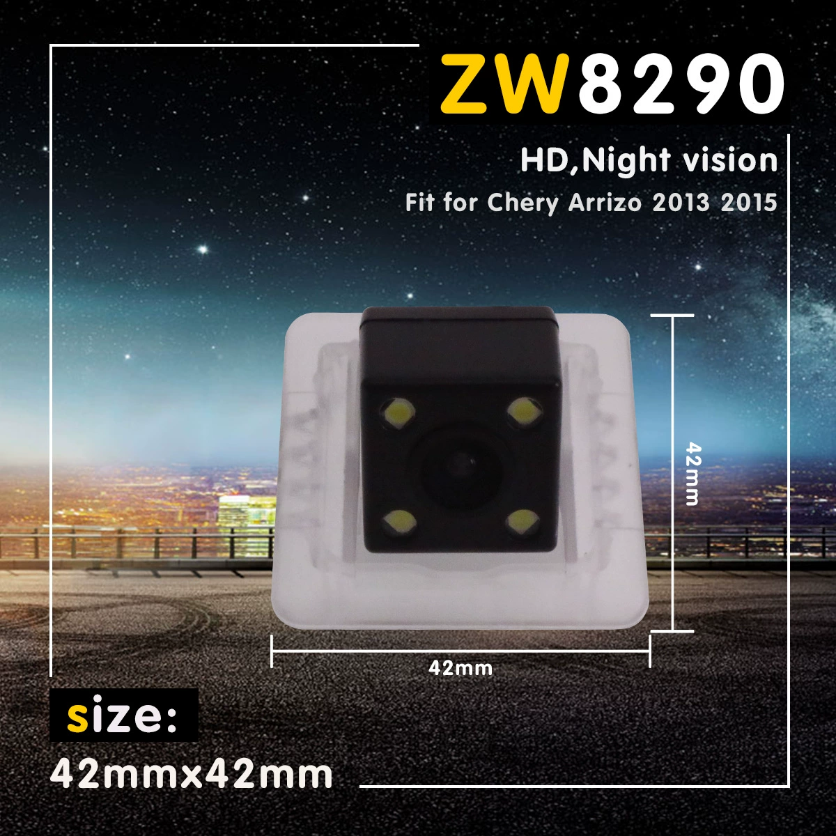 Применимо к камере заднего вида Chery ireze 13/15 с реверсивным изображением HD