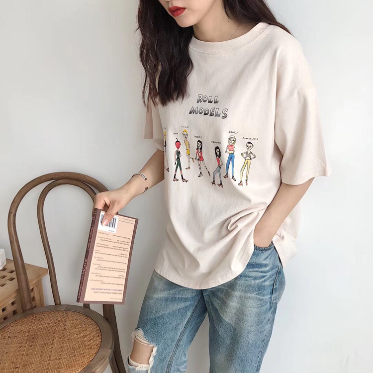 T shirt femme CHUAN YU en Coton - Ref 3314647 Image 4