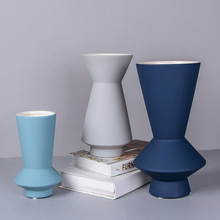 现代简约莫兰迪陶瓷摆件北欧陶瓷花瓶家居客厅装饰软装陶瓷工艺品