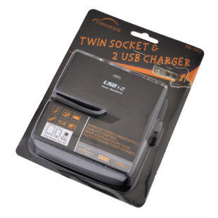 WF-0030 one minute two with IC cigarette lighter dual USB interface car load power extender factory direct sales