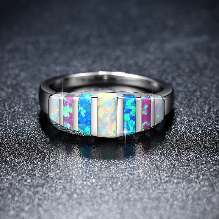 Colorful Gemstone Ring Image 1