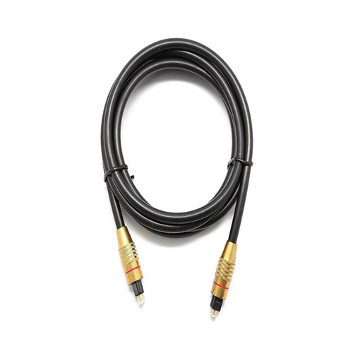 OD6.0 gold-plated audio fiber optic cable, TOSLINK audio cable, digital square connector