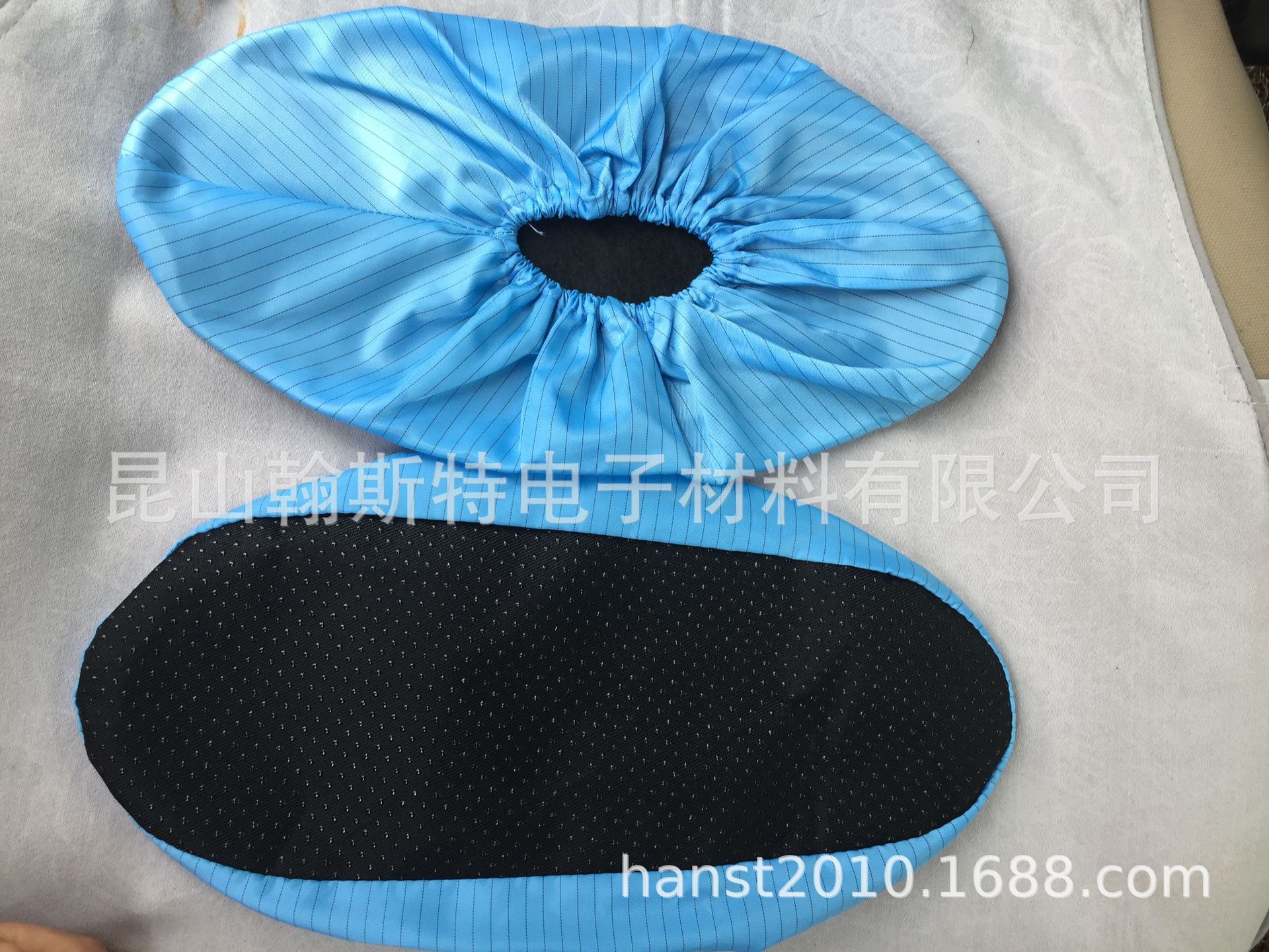 黑底防静电软底鞋套