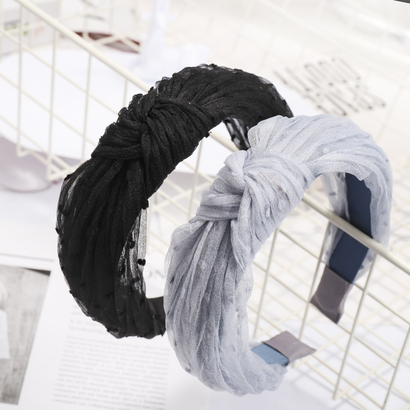 South Korea's new lace silk yarn headband hair accessories headband
