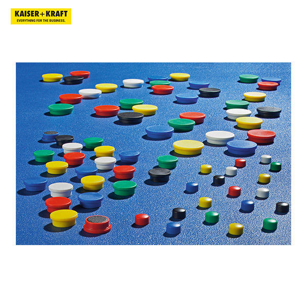 officeakktiv圆形磁铁塑料K+K/皇加力484067Ø20mm每包装72个白色