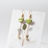 Cute ceramics from pearl, strawberry, summer fashionable short fruit earrings