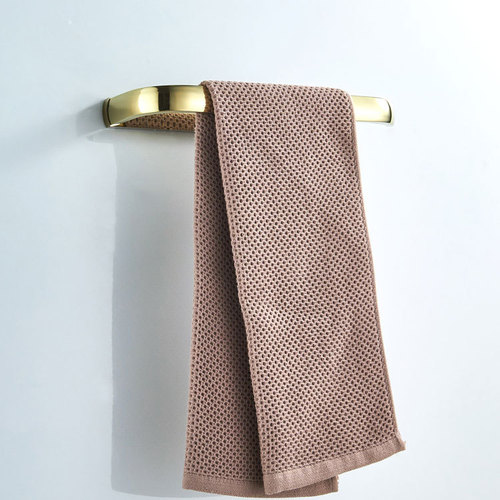 Electroplated chrome zirconium gold simple brass towel ring towel bar bathroom bathroom hardware pendant wholesale price