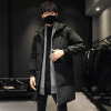 2019 winter new pattern Mid length version Down Jackets Men's Youth Korean Edition leisure time keep warm thickening Hooded coat men's wear