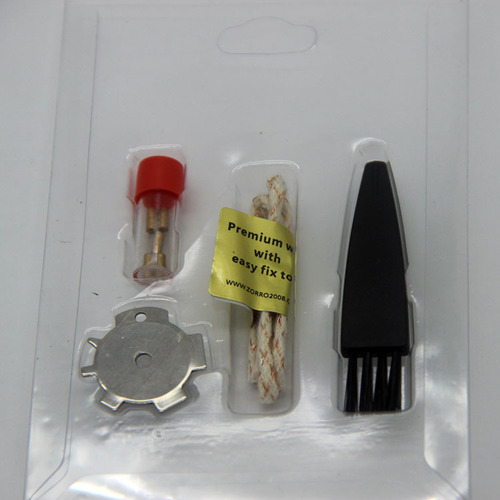 Zorro Zorro four-piece consumables package, flint, cotton core, multi-function screwdriver, lighter brush