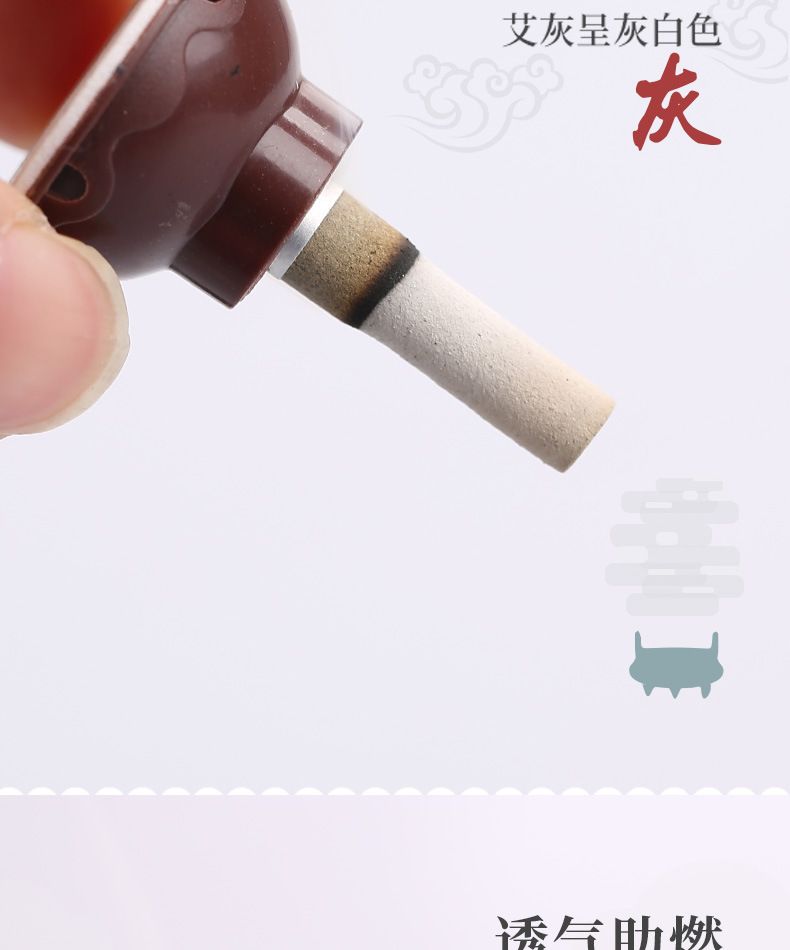 Five-Year Aged Moxa Sticker Ai Tie Warming Herbal Patch Gift Box 60 Pcs Portable Full Body Soothing Use preparation