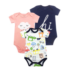 Baby Onesie with Hood, Newborn Triangle Hem Top, Baby Headcover Short Sleeve Bodysuit, Rabbit Year Infant and Toddler Homecoming Suit