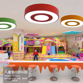 幼儿园彩色甜甜圈吸顶灯儿童乐园幼儿园游泳馆led儿童房灯具
