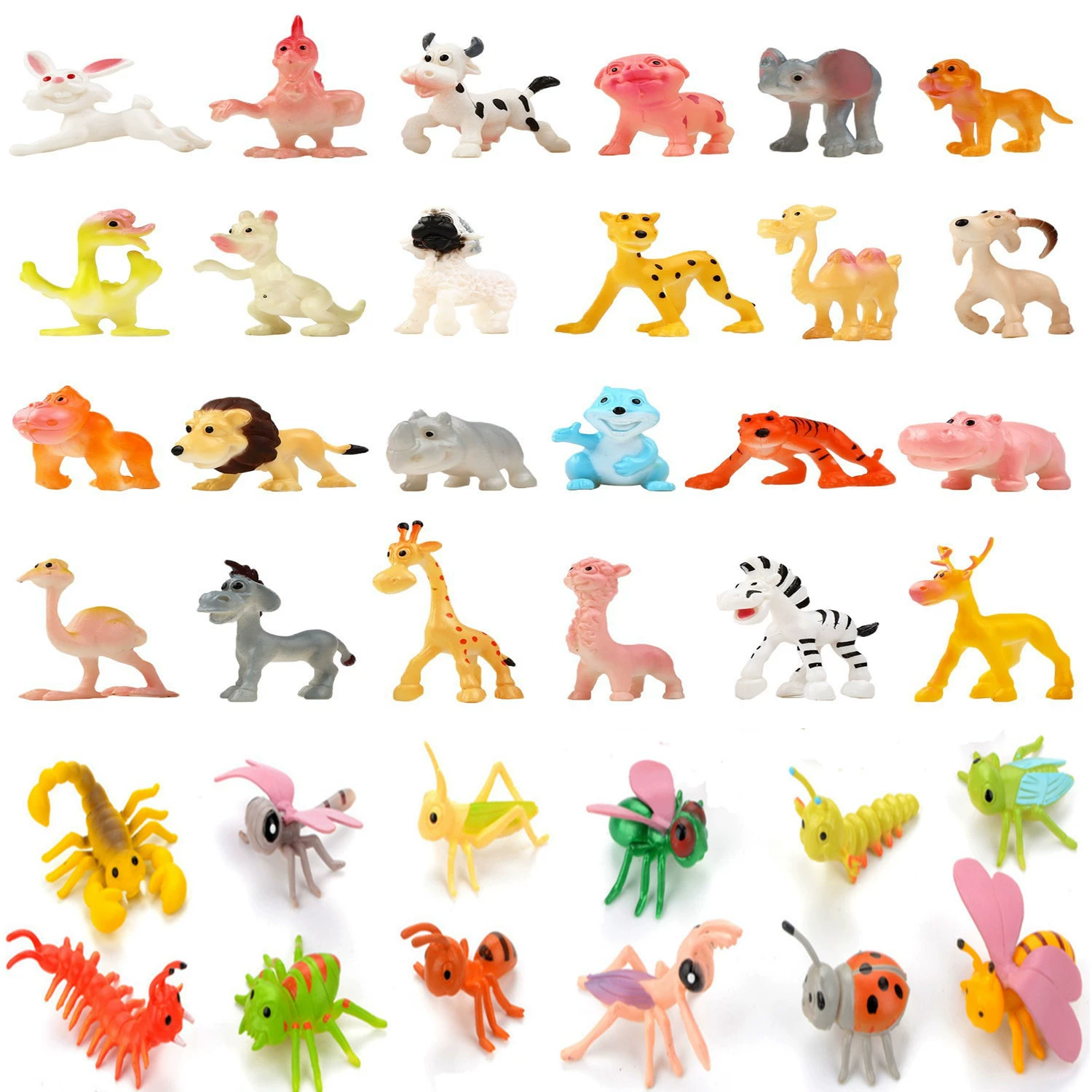 Фабрика прямые украшения торта мультфильм животное насекомое птица игрушка модель лев тигр цикады пчелы белый кролик