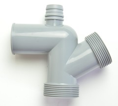 Food waste disposer three-way elbow double-basin four-way elbow waste shredder parts drain pipe parts