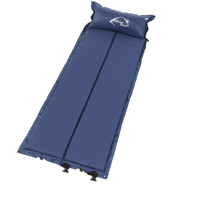工厂直供 户外可拼接带枕自动充气垫野餐垫便携睡垫午休垫防潮垫|ru