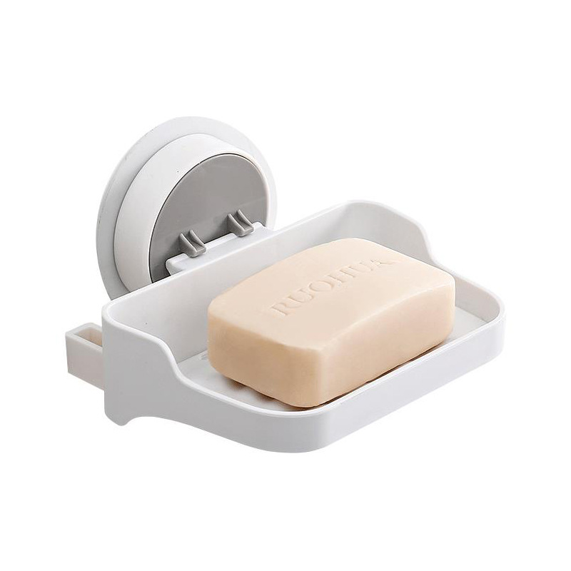 Caja de jabón sin perforaciones Estante de jabón de baño Estante de drenaje Estante de almacenamiento de baño Caja de jabón adhesiva sin costuras sin clavos image 6