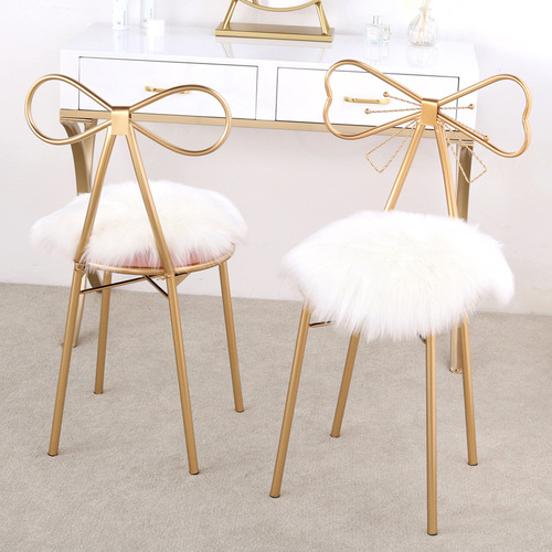 Plush round carpet living room floor mat imitation wool computer chair plush round carpet bedroom bedside blanket white