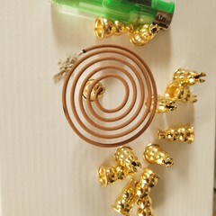 [Factory Direct Supply] Copper Gourd Incense Holder with 9-Hole Design, Mini Creative Water-Drop Style Incense Stand, Multi-Functional Incense Rack, Incense Burner