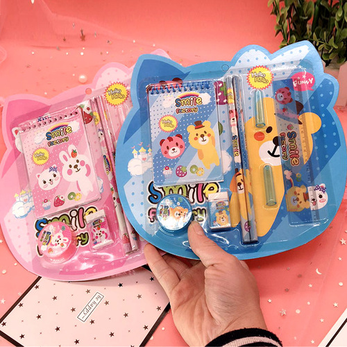 Creative stationery set gifts for primary school students gift box children's school supplies stationery set spree
