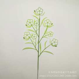 36厘米8朵梅花叶 仿真植物仿真花圣诞松枝圣诞花环相框礼品盒装饰
