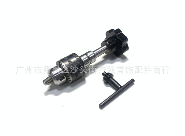 梅花头钻夹头手钻 手捻钻 文玩手钻 手动打孔器拿子 打眼钻孔卷线