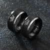 Black ring stainless steel from pearl, jewelry, European style, suitable for import