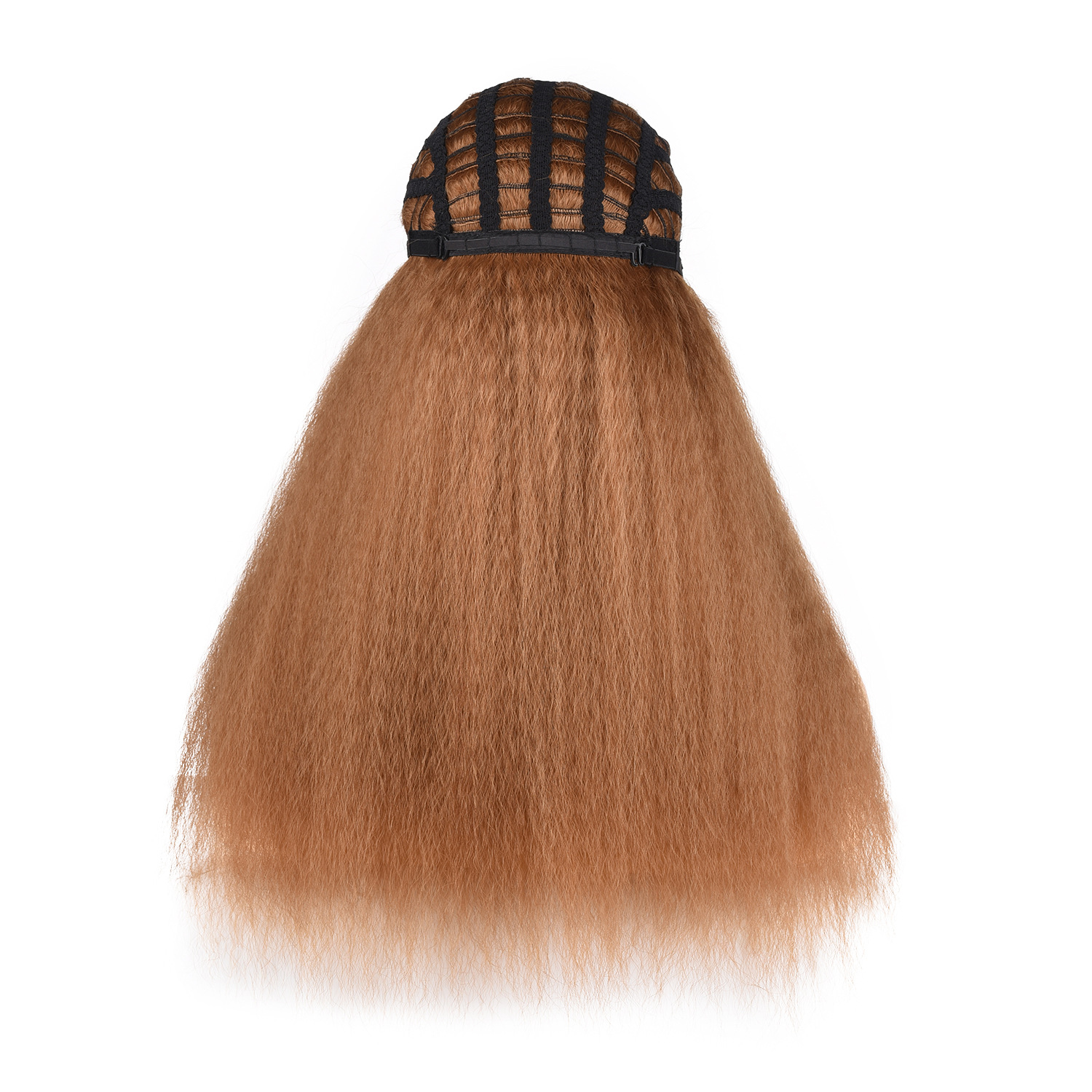 Perruque synthétique bandeau de barbe de maïs lâche et explosif bandeau de grande perruque longue_voghion.com