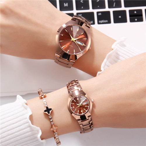 Watch female student steel band Korean version trendy simple fashion waterproof casual women's watch personalized quartz watch women's watch