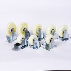Wholesale 3-inch 4-inch 5-inch swivel wheel casters nylon wheel dual bearing equipment wheel manufacturer steering wheel brake